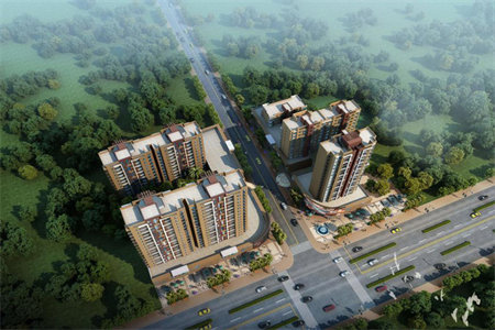 标准北辛学区赵王河小区三室学校正对门